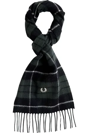 Fred Perry Lambswool Tartan Scarf (Made in England)