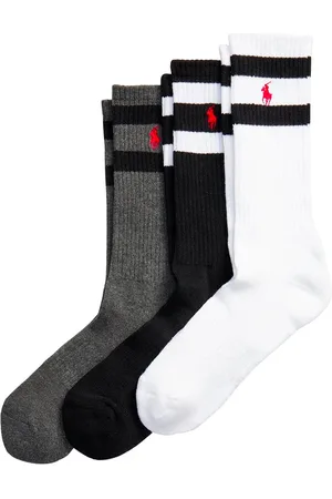 Ralph Lauren Class Stripe Crew Socks (Pack of 3)