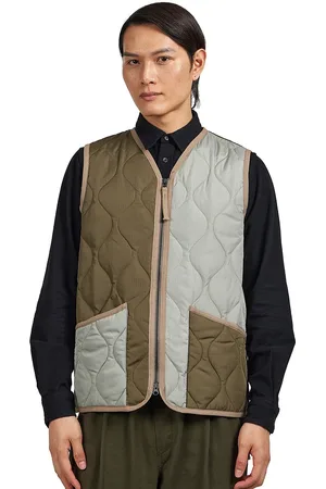 TAION Military W-Zip V Neck Down Vest