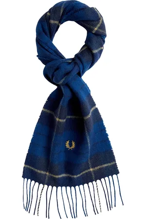 Fred Perry Lambswool Tartan Scarf (Made in England)