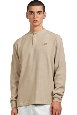 New Balance Waffle Knit Long Sleeve Henley