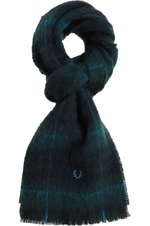 Fred Perry Brushed Wool Tartan Scarf (Made in England)