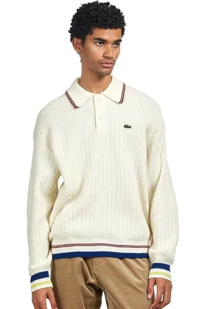 Lacoste Carded Wool Polo Neck Sweater