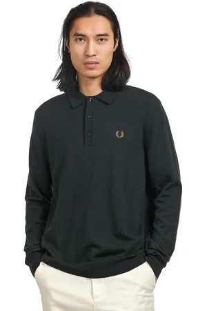 Fred Perry Classic Knitted Shirt Long Sleeve