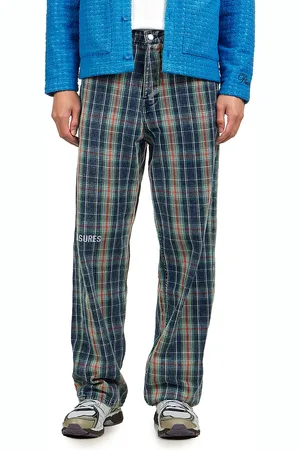 Pleasures Formula Plaid Baggy Jeans