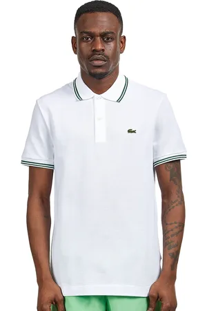 Lacoste Stripe Collar Piqué Polo