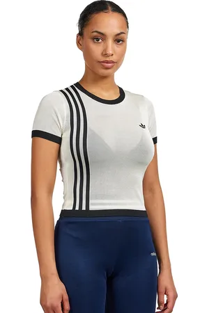 adidas Knitted 3-Stripe Short Tee