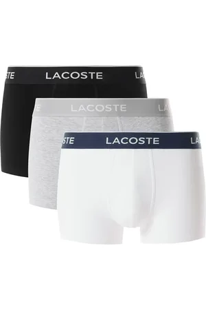 Lacoste Stretch Logo Waist Trunks (Pack of 3)