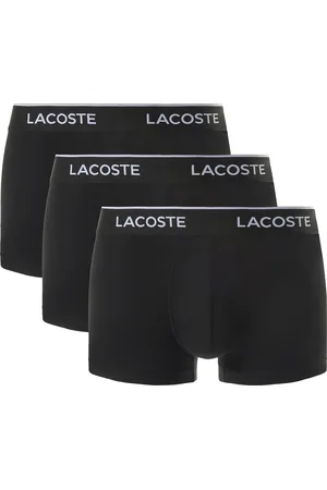Lacoste Stretch Logo Waist Trunks (Pack of 3)