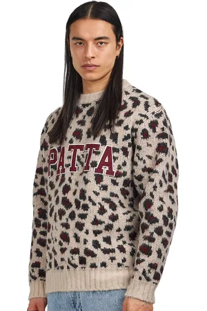 Patta Leopard Brushed Knitted Sweater