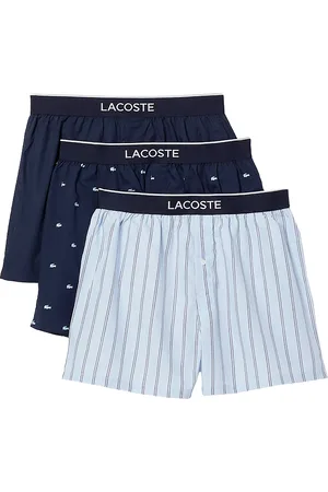 Lacoste Crocodile And Stripe Print Boxers (Pack of 3)