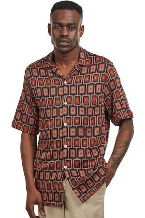 Portuguese Flannel Geometric Knit Shirt