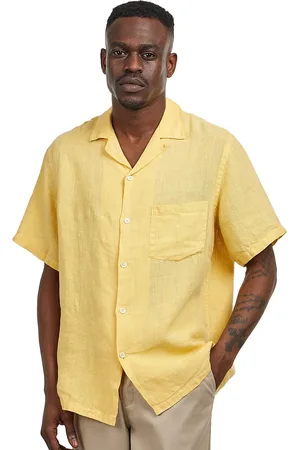 Portuguese Flannel Linen Camp Collar Shirt