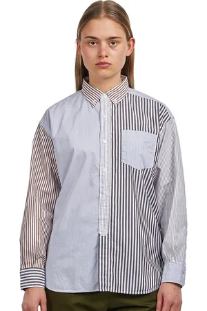 Beams Cotton Lawn Crazy Button Down Shirt
