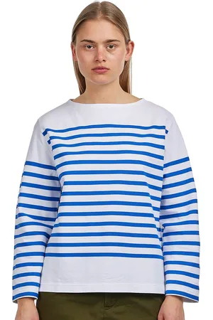 Beams Naval Stripe Big Boatneck T-Shirt