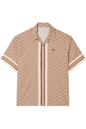 Lacoste Short Sleeved Monogram Print Shirt