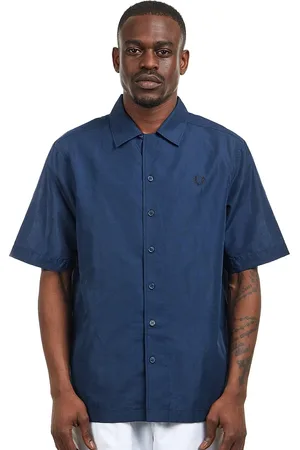 Fred Perry Linen Blend Revere Collar Shirt
