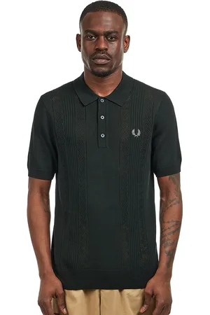 Fred Perry Pointelle Panel Knitted Shirt