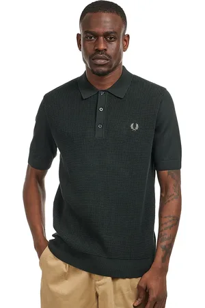 Fred Perry Waffle Stitch Knitted Shirt