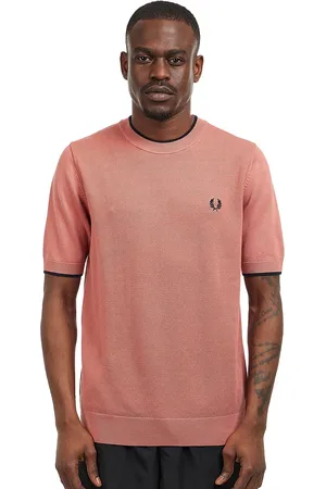 Fred Perry Texture Front Knitted T-Shirt