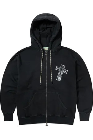 ARIES Faded God Town Zip Through Hoodie