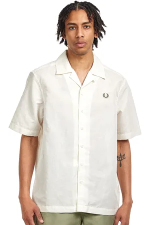 Fred Perry Linen Blend Revere Collar Shirt