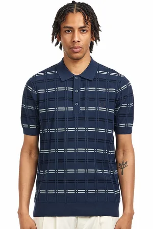 Fred Perry Striped Rib Knitted Shirt
