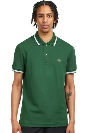 Lacoste Stripe Collar Piqué Polo