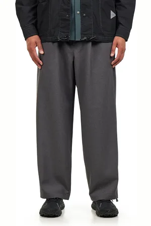 and wander PE Melange Twill Wide Pants