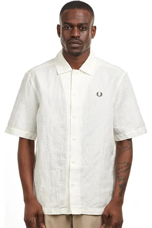 Fred Perry Jacquard Linen Blend Shirt