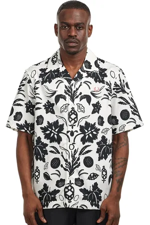Fred Perry Botanical Print Revere Collar Shirt