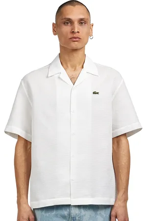 Lacoste Short Sleeved Textured Monochrome Shirt