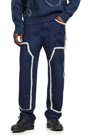 Arte Antwerp Flower Trim Denim Pants