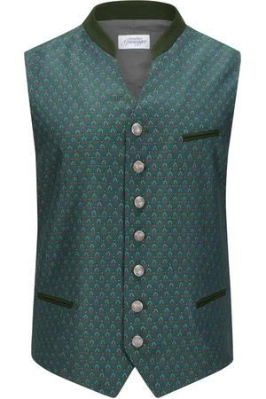 Grasegger Manufaktur Trachtenweste mit feinem Jacquard-Muster