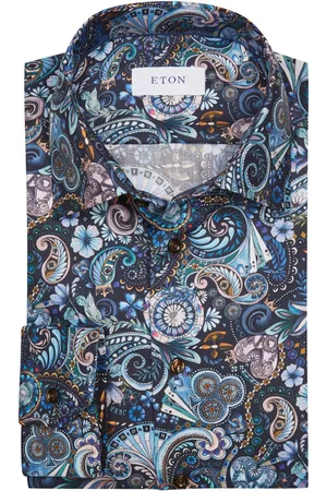 Eton Hemd mit Casino- und Kartenmotiven, Classic Fit