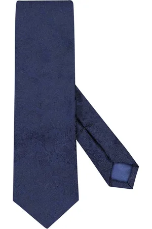 Ascot Unifarbene Seidenkrawatte mit filigraner Textur
