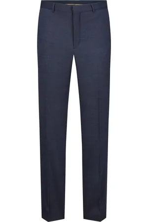 HUGO BOSS Businesshose Leon mit Web-Muster, Regular Fit