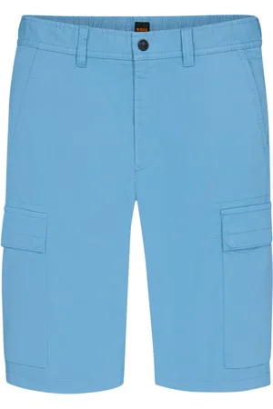 HUGO BOSS Cargo-Bermudas mit seitlichem Dehnbund