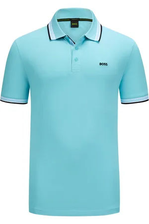 HUGO BOSS Piqué-Poloshirt mit Streifenakzenten und Logo-Stickerei, Regular Fit