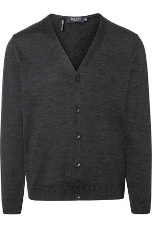 Maerz Strickjacke aus Merinowolle mit V-Ausschnitt