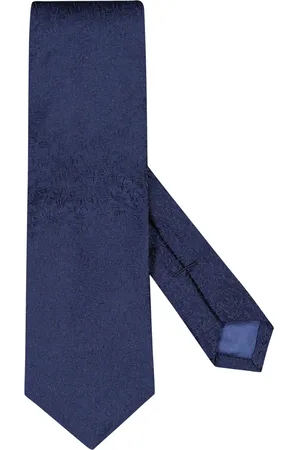 Ascot Unifarbene Seidenkrawatte mit filigraner Textur