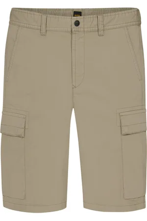 HUGO BOSS Cargo-Bermudas mit seitlichem Dehnbund