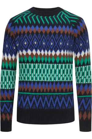 ALTEA Pullover mit Norwegermuster aus Wolle mit Kaschmir
