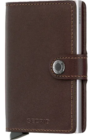 Secrid Kompakter Leder-Geldbeutel mit Cardprotector