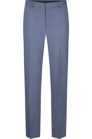 HUGO BOSS Businesshose in melierter Optik, Regular Fit