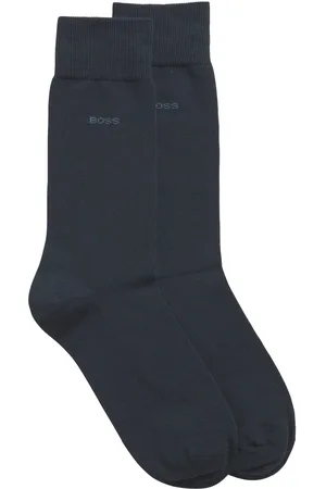 HUGO BOSS 2er Pack mittelhoher Socken aus elastischem Baumwoll-Mix