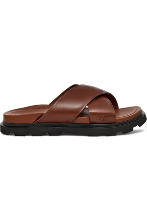 UGG Sandalen mit Fußbett aus Leder