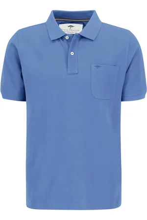 Fynch-Hatton Unifarbenes Piqué-Poloshirt mit Brusttasche, extralang