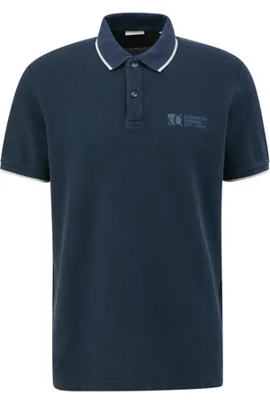 QS by s.Oliver Poloshirt mit Kontraststreifen am Kragen, extralang