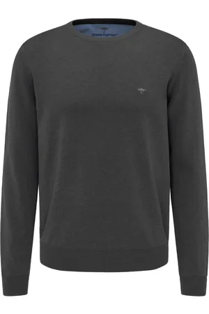 Fynch-Hatton Pullover im Baumwoll-Strick mit Logo-Stickerei